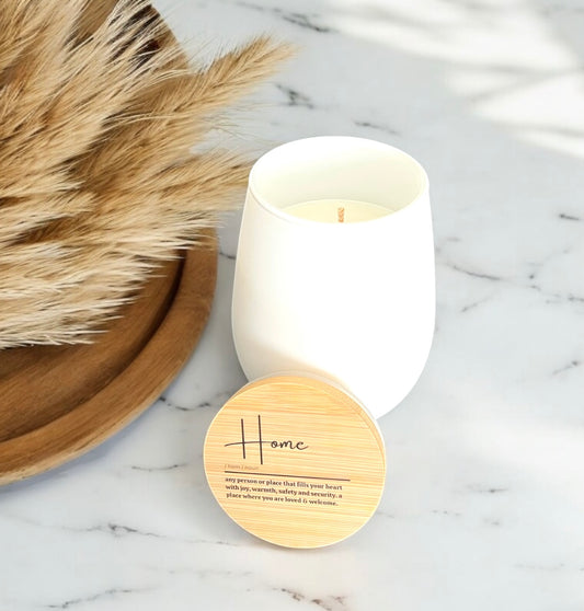 Home Matte White Stemless Candle