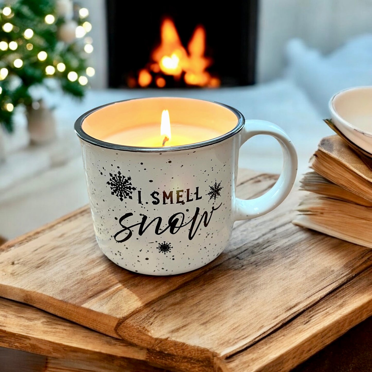 I Smell Snow Mug Candle