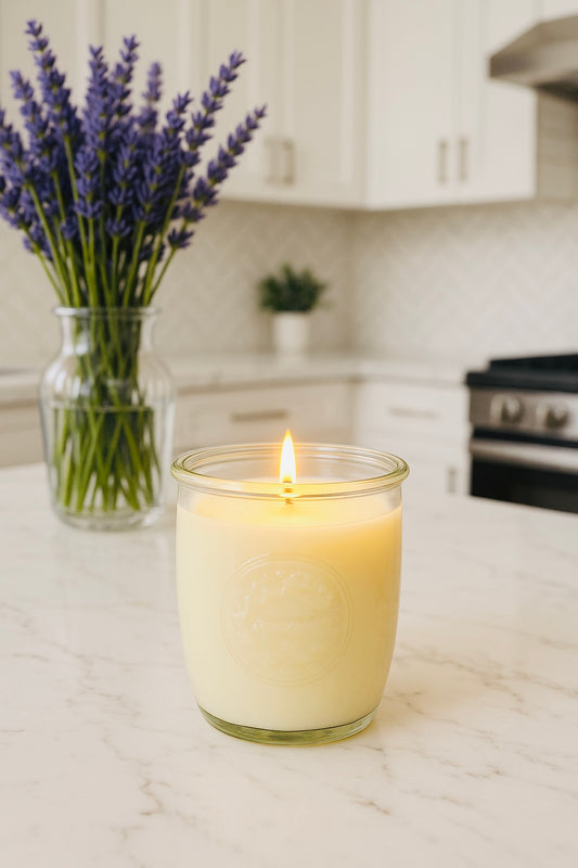 Mason Tumbler Candle | lavender vanilla