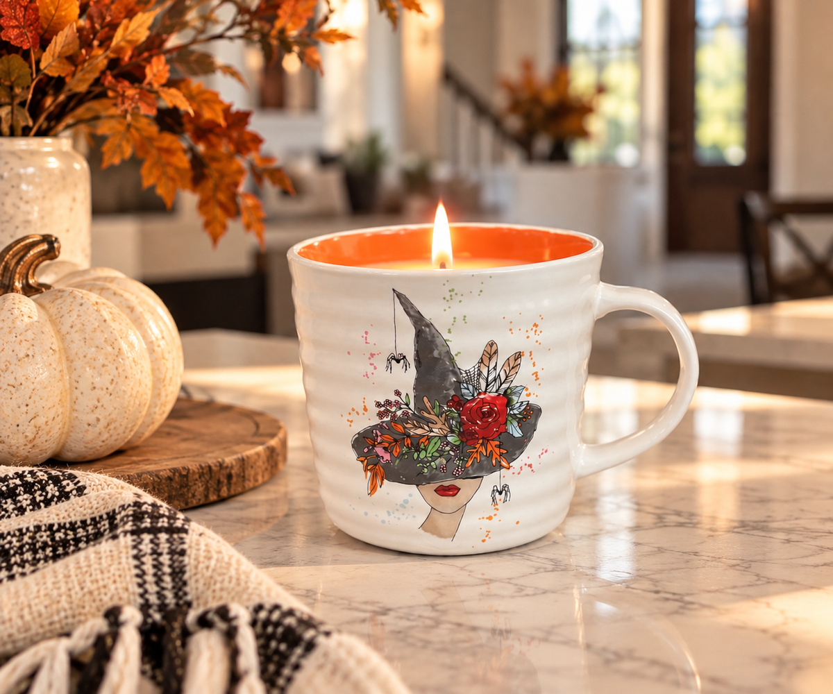 Enchanted Witch Mug Candle | Witches Brew - spicy chai & warm vanilla