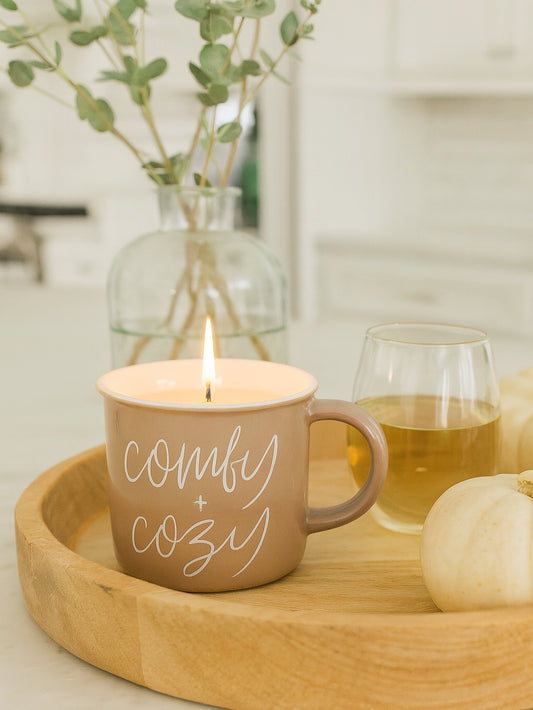 Comfy + Cozy Mug Candle | vanilla cashmere