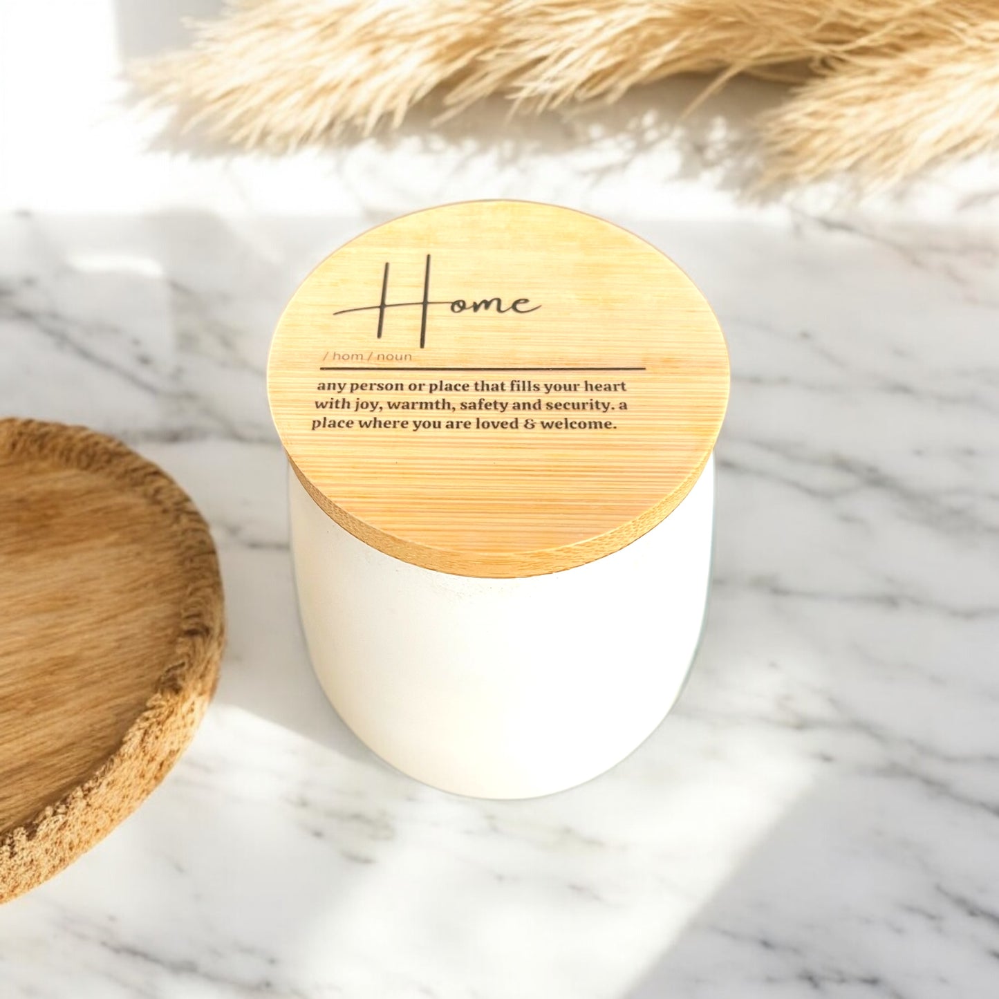 Home Matte White Stemless Candle