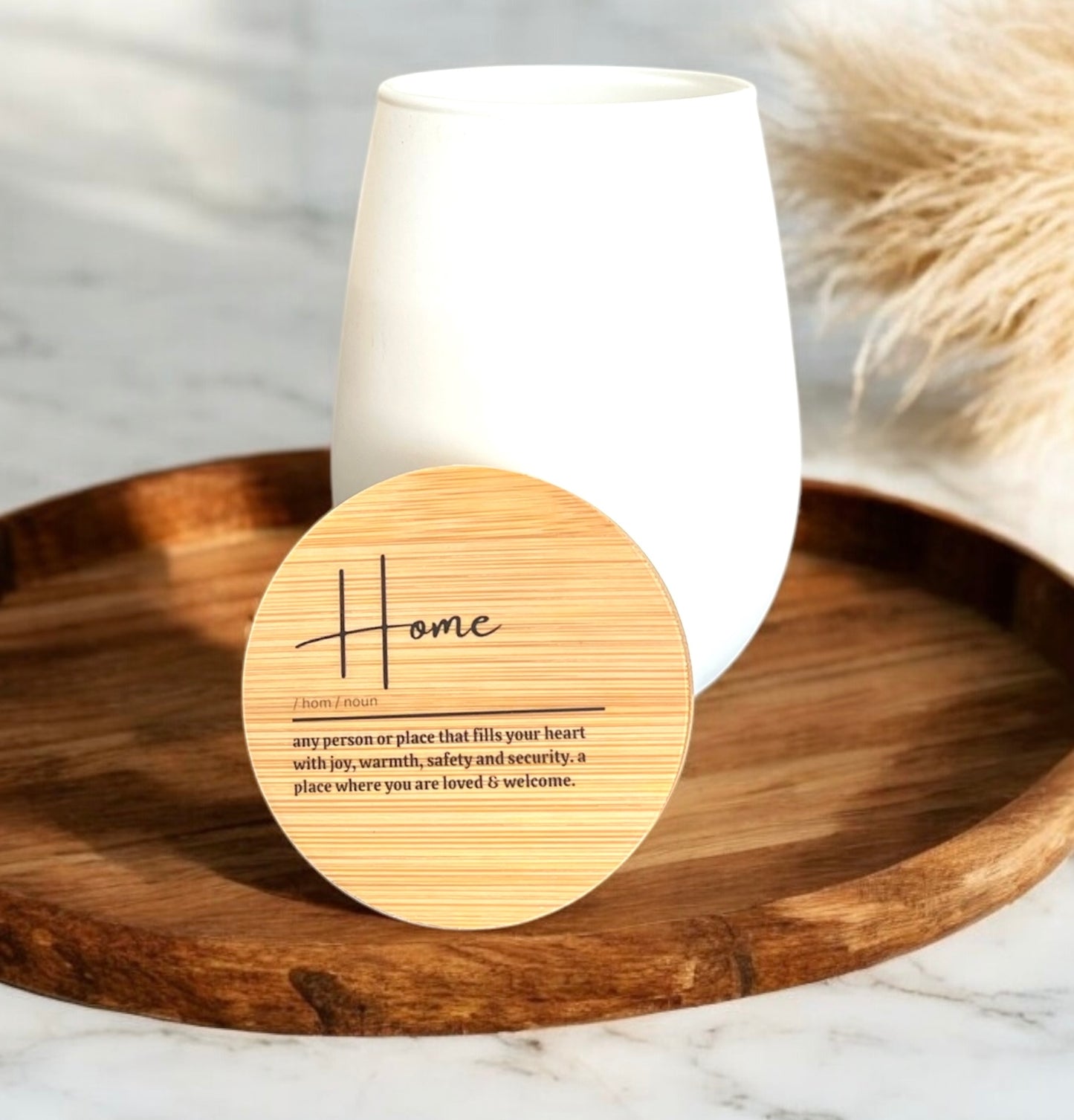 Home Matte White Stemless Candle