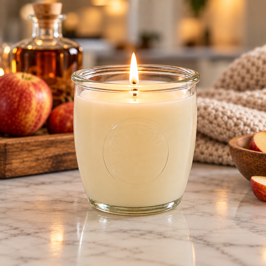 Mason Tumbler Candle | Apple Maple Bourbon - spiced apple, maple, warm bourbon
