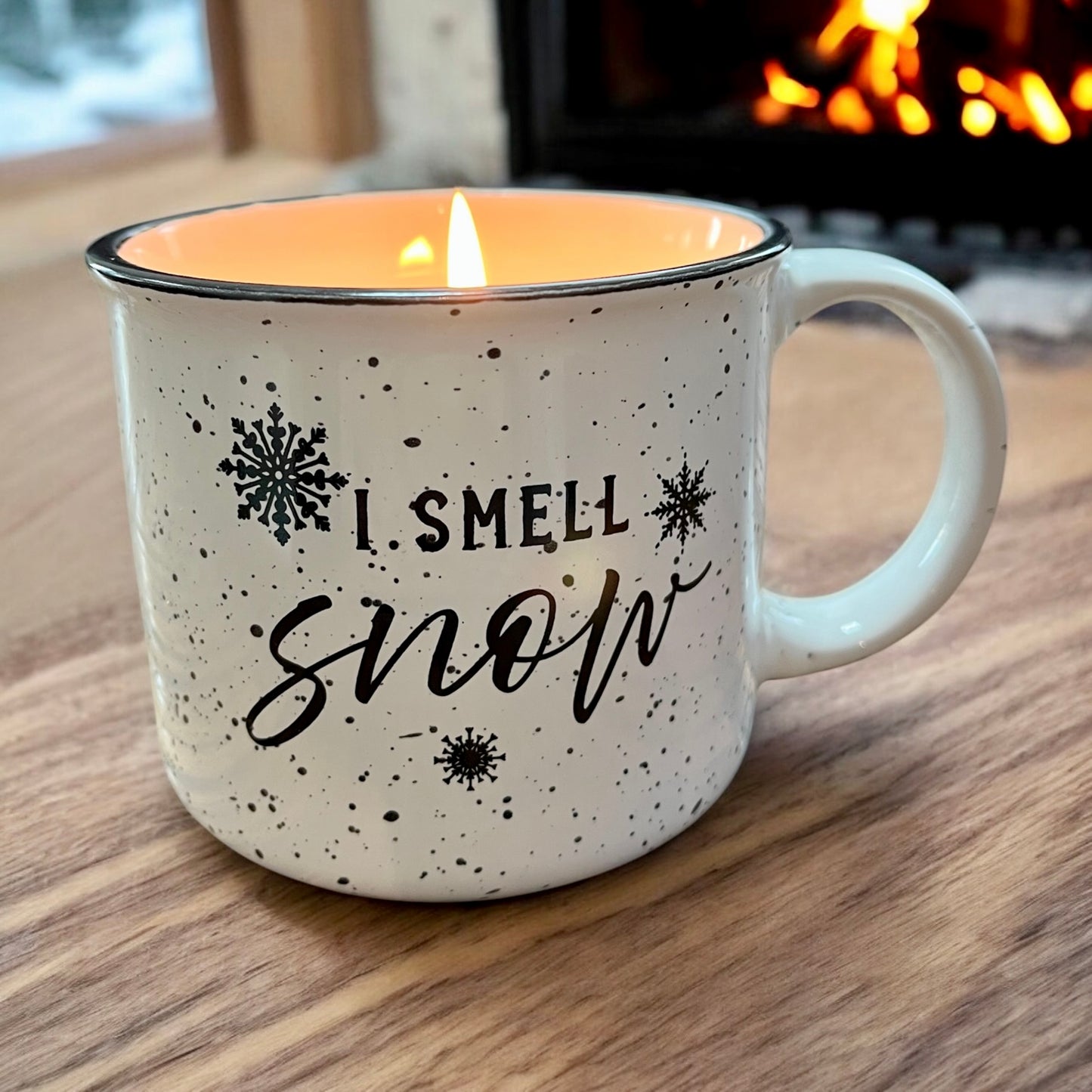 I Smell Snow Mug Candle