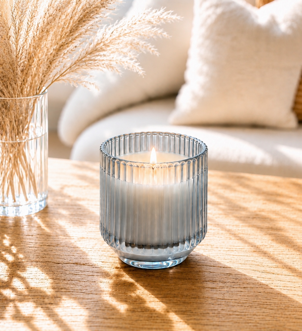 Coastal Blue Tumbler w/ wood lid | Grapefruit Spritz