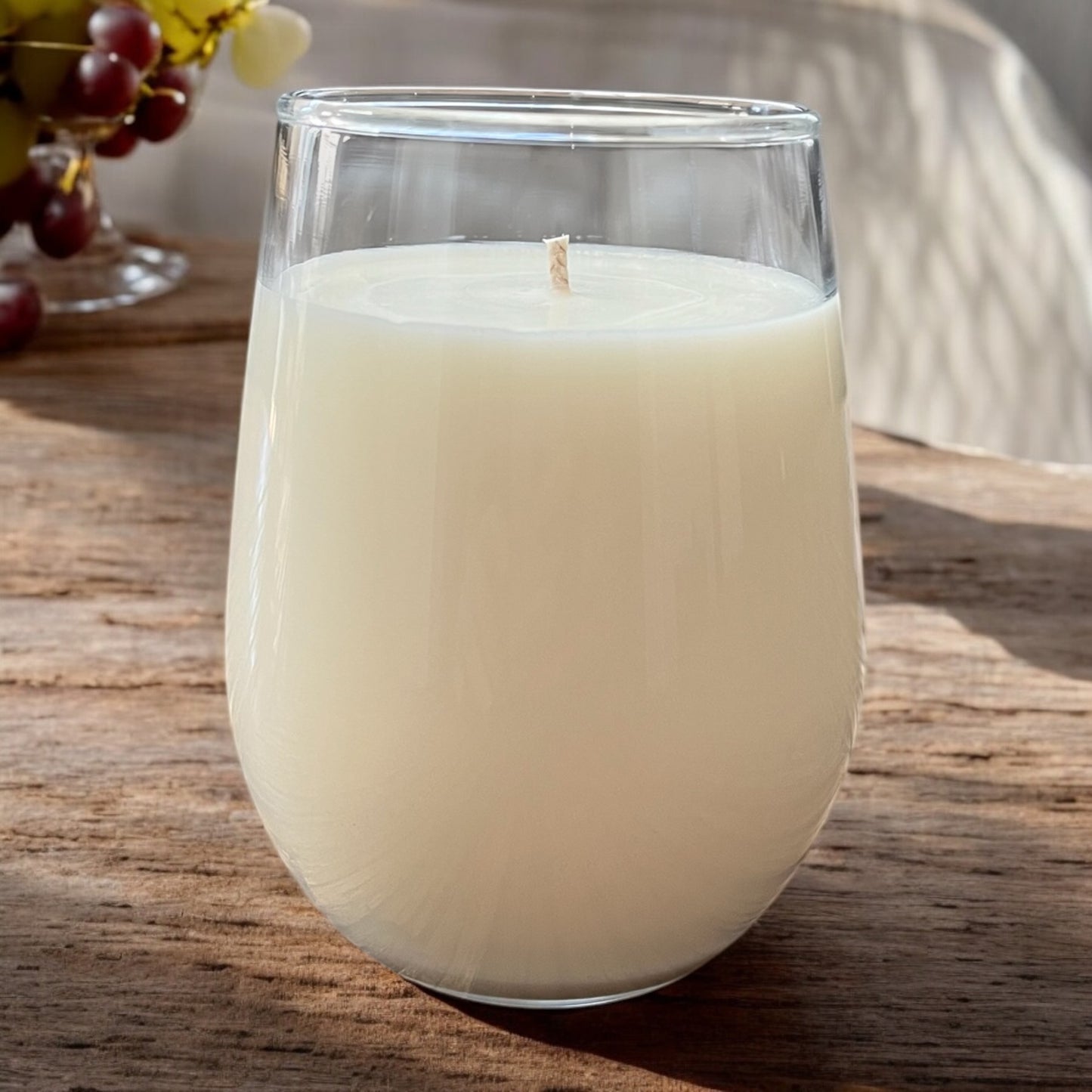 Stemless Wine Glass Candle