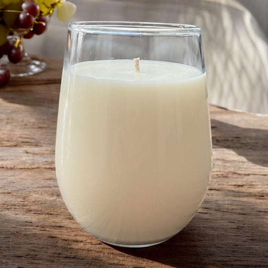 Stemless Wine Glass Candle
